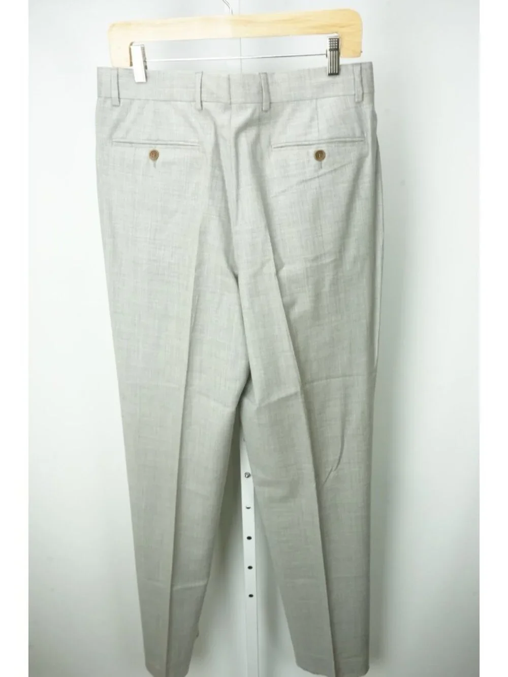 Zanella Outdoor Light Gray 100% Wool Dress Pant 48R EU BRAND NEW